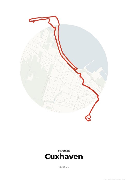 Strecke Cuxhaven Marathon