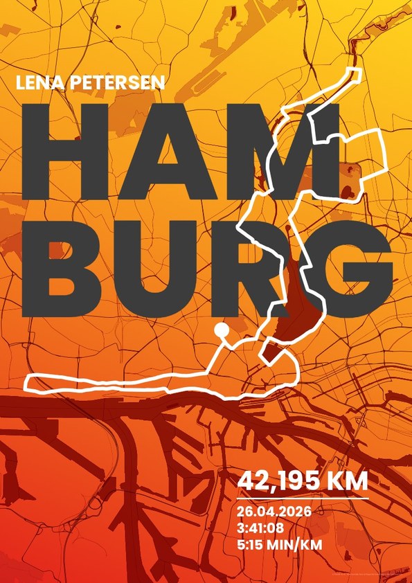 Fanplakat Laktat als Poster mit Strecke