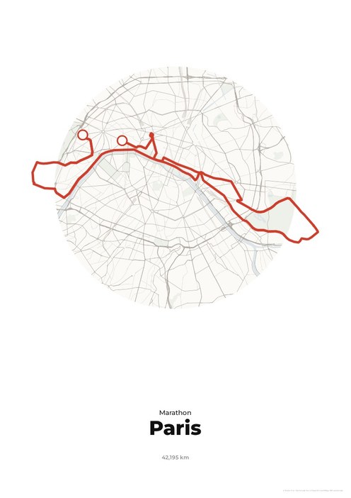 Strecke Schneider Electric Marathon de Paris