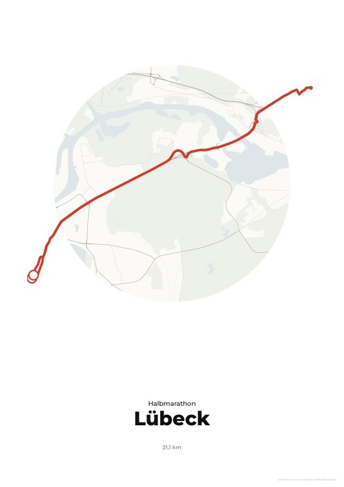 Strecke Stadtwerke Lübeck Marathon – Halbmarathon