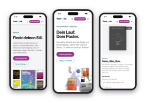 Shop auf drei Smartphones