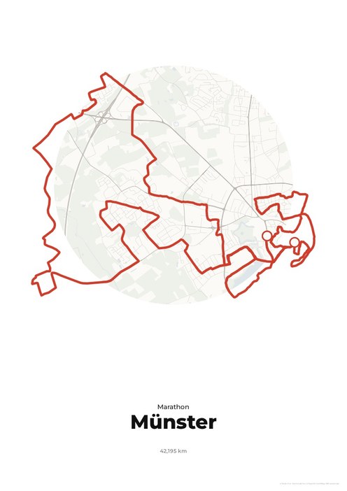 Strecke Volksbank-Münster-Marathon