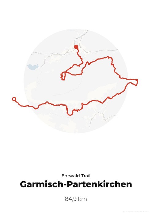 Strecke Zugspitz Ultratrail Ehrwald Trail