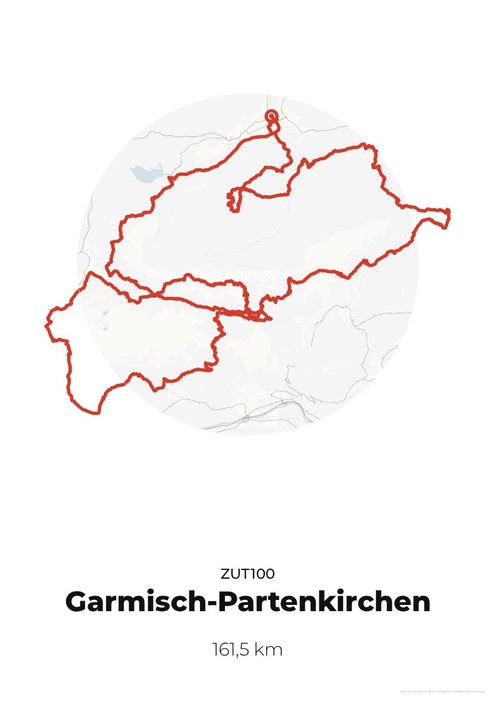 Strecke Zugspitz Ultratrail ZUT100