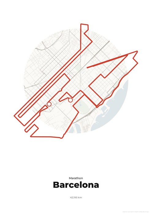 Strecke Zurich Marató Barcelona