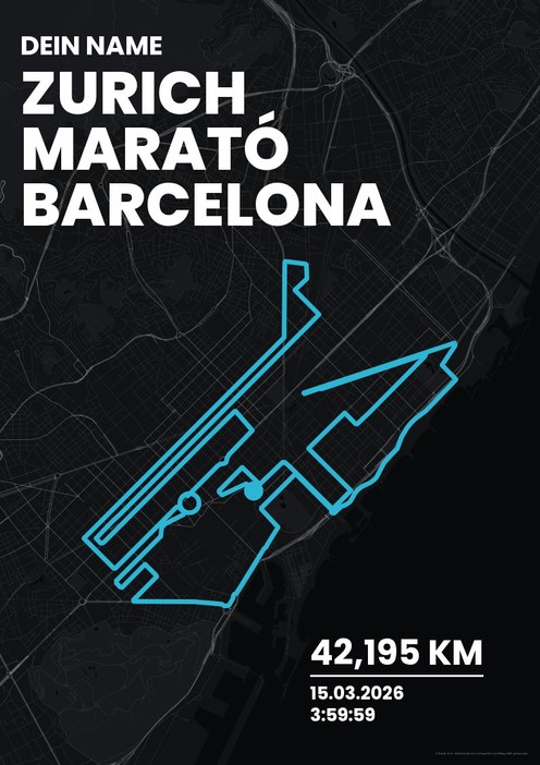 Zurich Marató Barcelona im Design Bestzeit Stirnlampe
