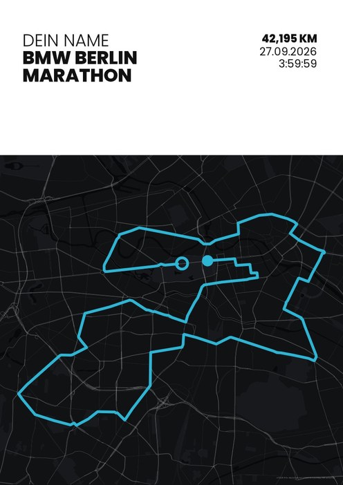 BMW Berlin-Marathon im Design Zielband Stirnlampe