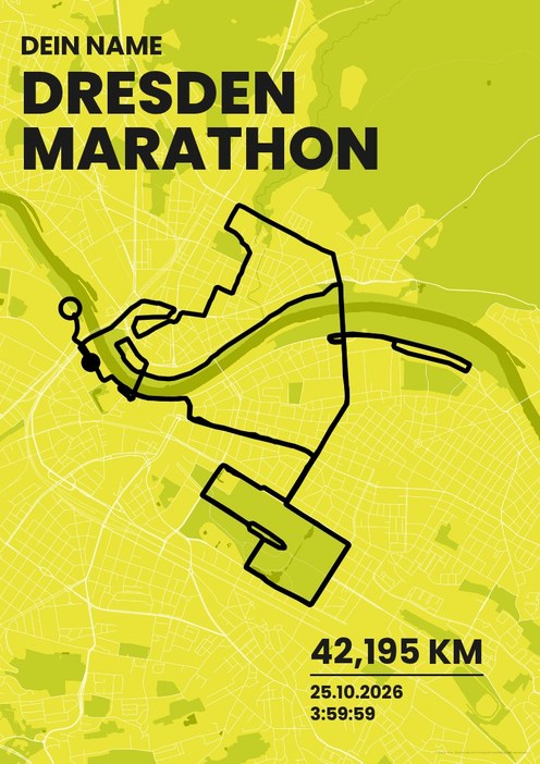 Dresden Marathon im Design Bestzeit Isotonisch
