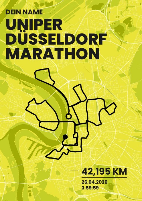 Uniper Düsseldorf Marathon im Design Bestzeit Isotonisch