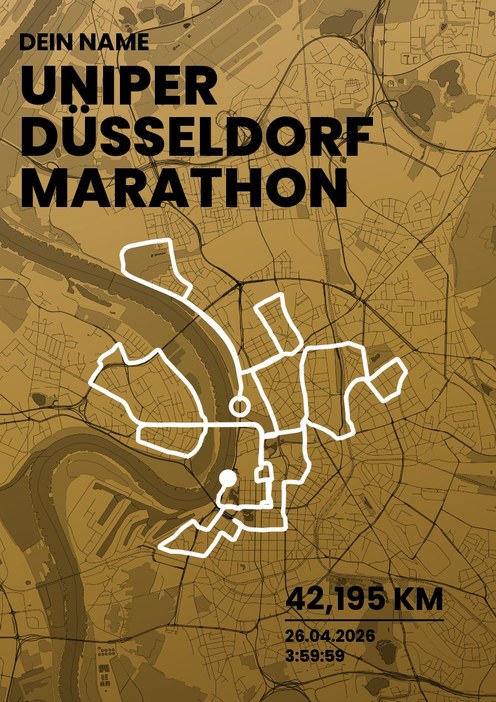 Uniper Düsseldorf Marathon im Design Bestzeit Siegerehrung