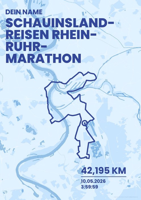 schauinsland-reisen Rhein-Ruhr-Marathon im Design Bestzeit Regenlauf