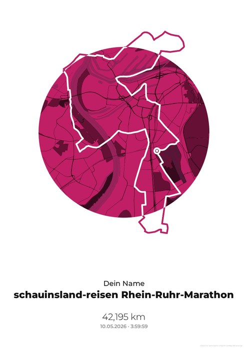 schauinsland-reisen Rhein-Ruhr-Marathon im Design Medaille Zielparty