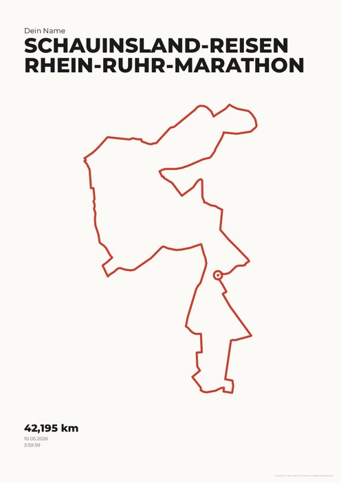 schauinsland-reisen Rhein-Ruhr-Marathon im Design Ruhepuls Kreide