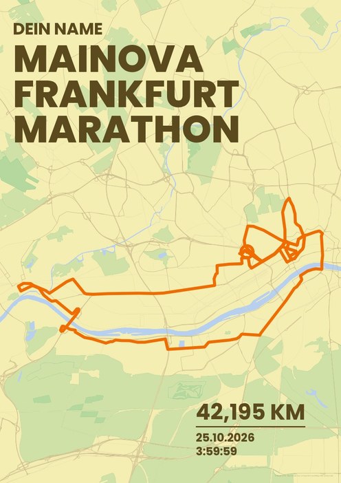 Mainova Frankfurt Marathon im Design Bestzeit Morgenlauf