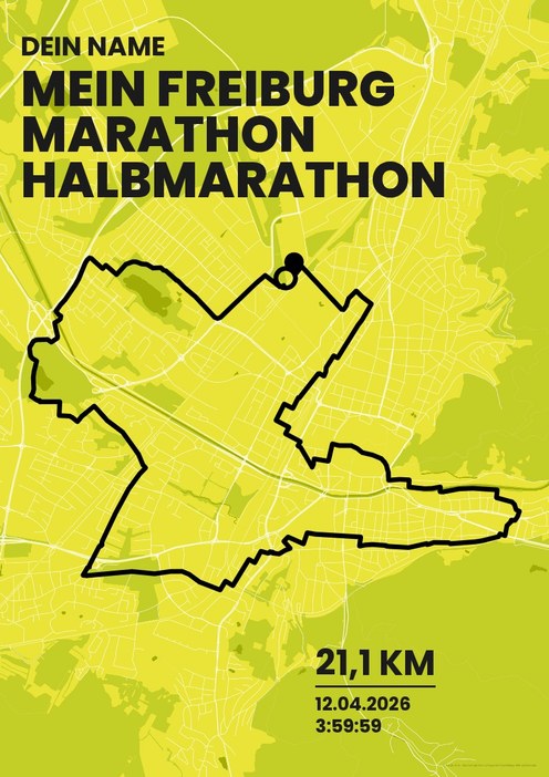 Mein Freiburg Marathon – Halbmarathon im Design Bestzeit Isotonisch