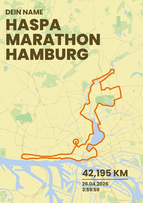Haspa Marathon Hamburg im Design Bestzeit Morgenlauf