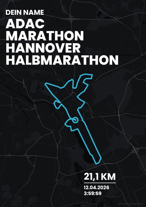 ADAC Marathon Hannover – Halbmarathon im Design Bestzeit Stirnlampe
