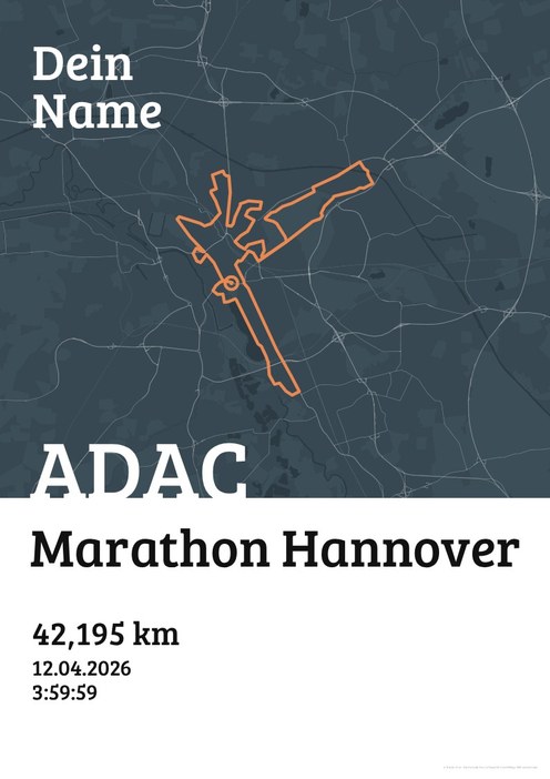 ADAC Marathon Hannover im Design Urkunde Herbstlauf