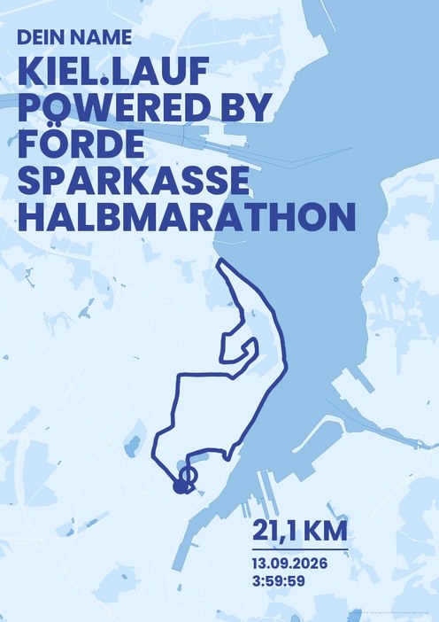 Kiel.Lauf powered by Förde Sparkasse – Halbmarathon im Design Bestzeit Regenlauf
