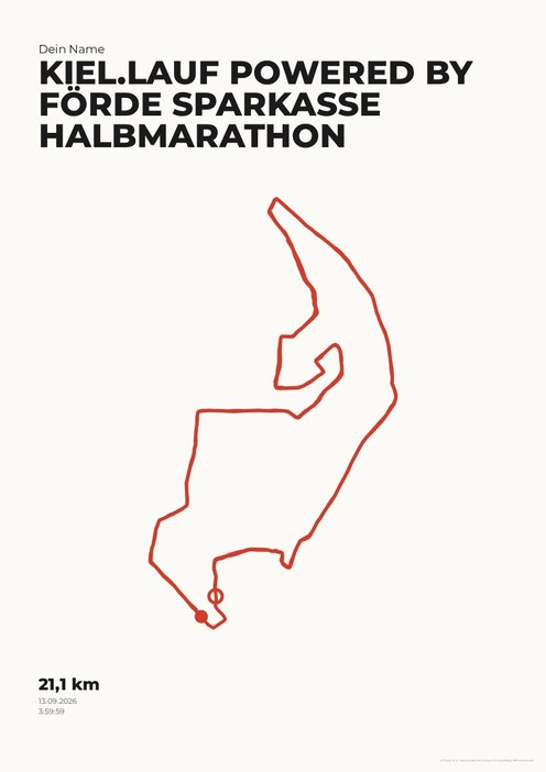 Kiel.Lauf powered by Förde Sparkasse – Halbmarathon im Design Ruhepuls Kreide