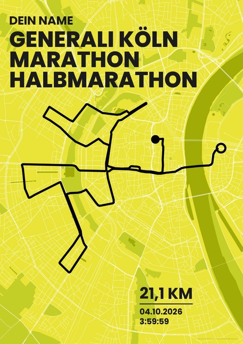 Generali Köln Marathon – Halbmarathon im Design Bestzeit Isotonisch