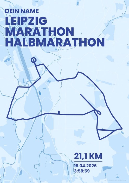 Leipzig Marathon – Halbmarathon im Design Bestzeit Regenlauf
