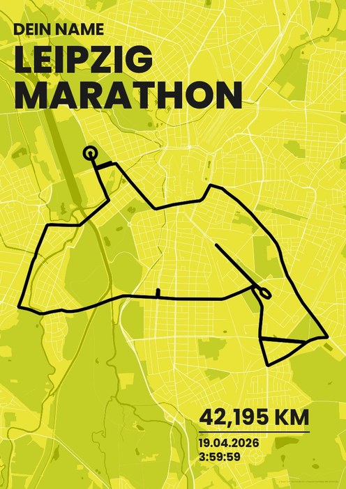Leipzig Marathon im Design Bestzeit Isotonisch