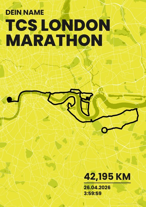 TCS London Marathon im Design Bestzeit Isotonisch