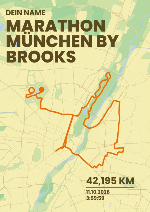 Marathon München by Brooks im Design Bestzeit Morgenlauf