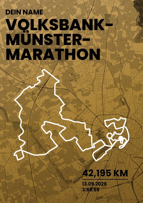 Volksbank-Münster-Marathon im Design Bestzeit Siegerehrung