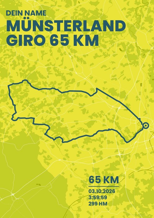 Münsterland Giro 65 km im Design Bestzeit Isotonisch