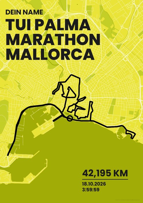 TUI Palma Marathon Mallorca im Design Bestzeit Isotonisch