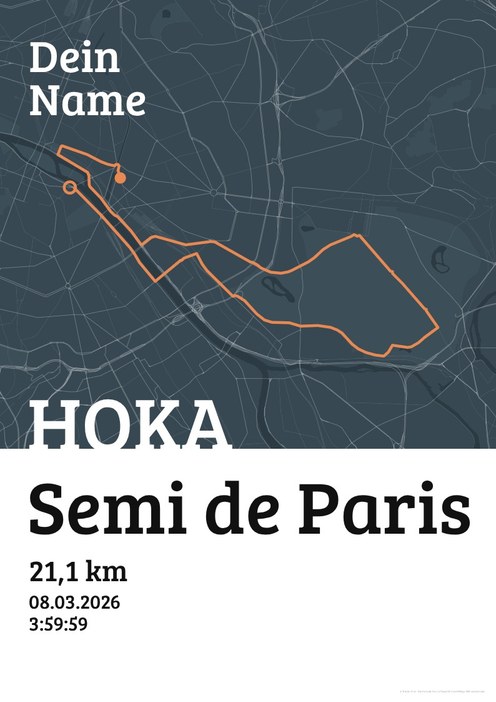 HOKA Semi de Paris im Design Urkunde Herbstlauf