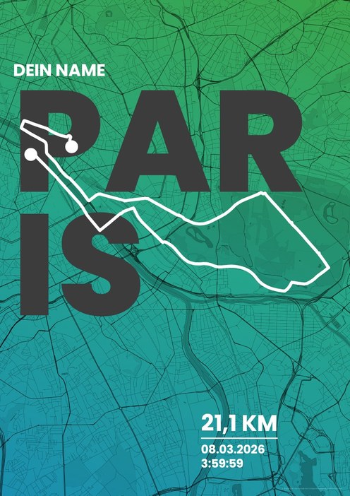 HOKA Semi de Paris im Design Fanplakat Küstenlauf