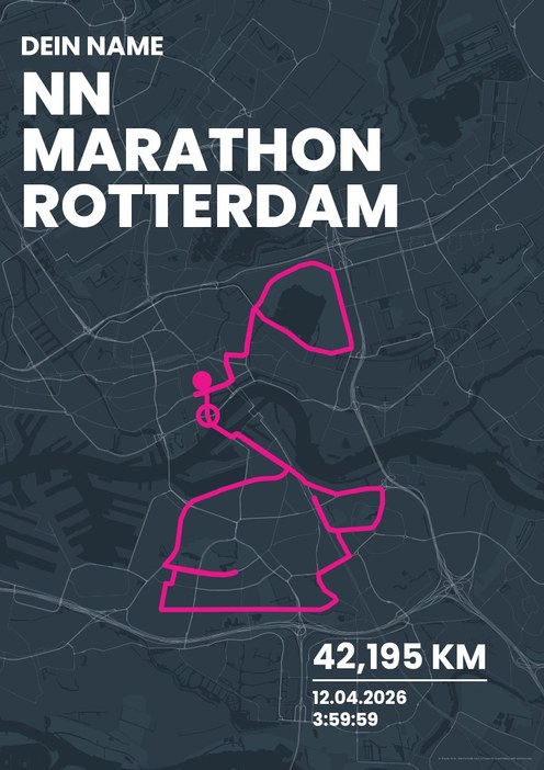 NN Marathon Rotterdam im Design Bestzeit Stadtlauf