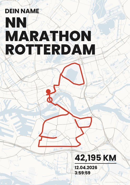 NN Marathon Rotterdam im Design Bestzeit Kreide