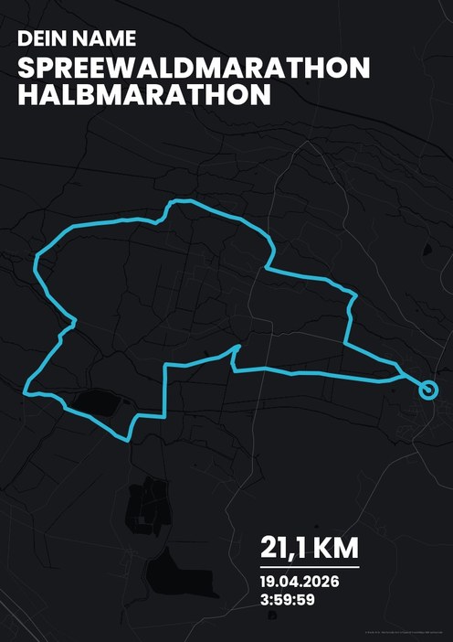 Spreewaldmarathon – Halbmarathon im Design Bestzeit Stirnlampe