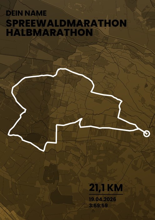 Spreewaldmarathon – Halbmarathon im Design Bestzeit Siegerehrung