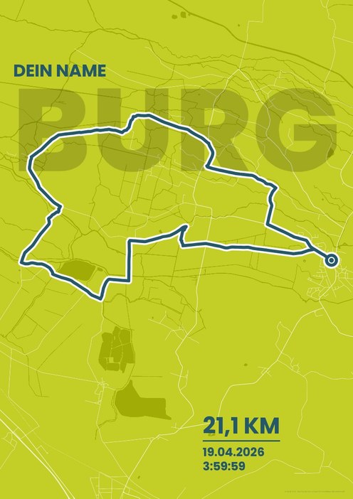 Spreewaldmarathon – Halbmarathon im Design Fanplakat Isotonisch