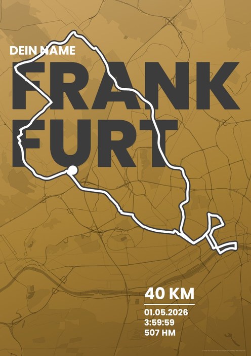 ADAC Velotour Skyline im Design Fanplakat Treppchen