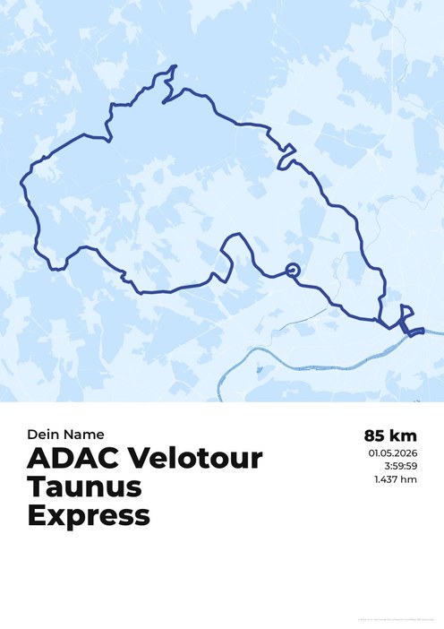 ADAC Velotour Taunus Express im Design Zwischenzeit Regenlauf