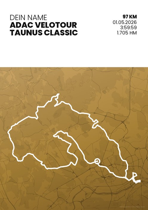 ADAC Velotour Taunus Classic im Design Zielband Treppchen