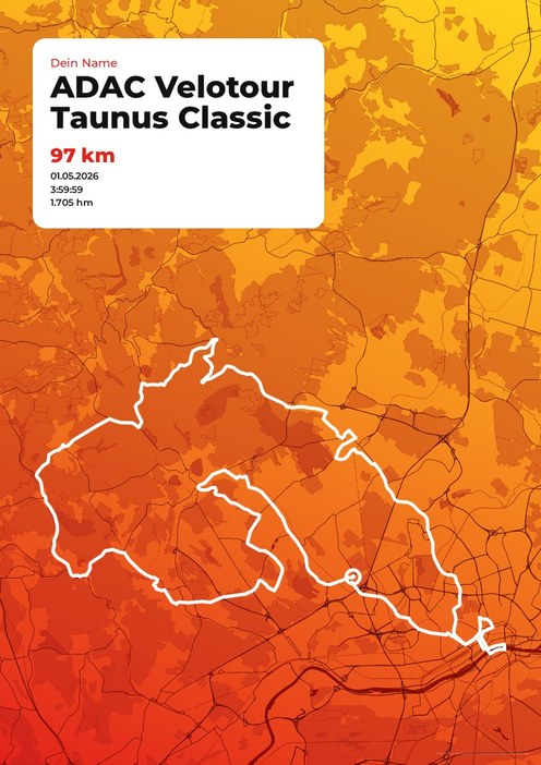 ADAC Velotour Taunus Classic im Design Startnummer Laktat