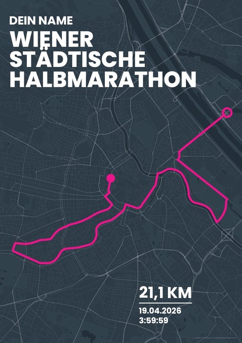 Wiener Städtische Halbmarathon im Design Bestzeit Stadtlauf