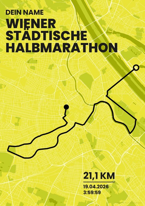 Wiener Städtische Halbmarathon im Design Bestzeit Isotonisch