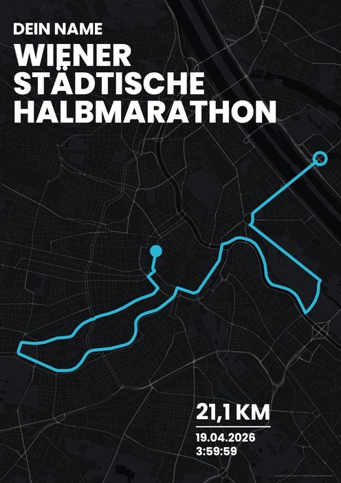 Wiener Städtische Halbmarathon im Design Bestzeit Stirnlampe